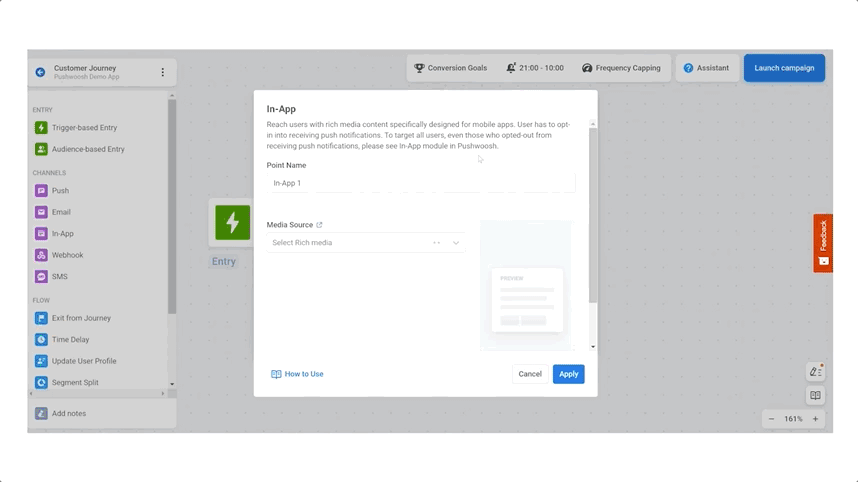 Aumenta el engagement con el Customer Journey Builder de Pushwoosh
