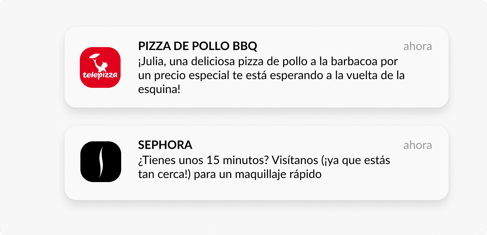 Mensajes basados en la ubicación